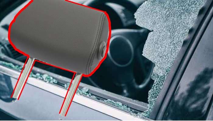 Car Headrest: वाहनाचे हेडरेस्ट खिडकीच्या काचा फोडण्यासाठी नसतात, तर...