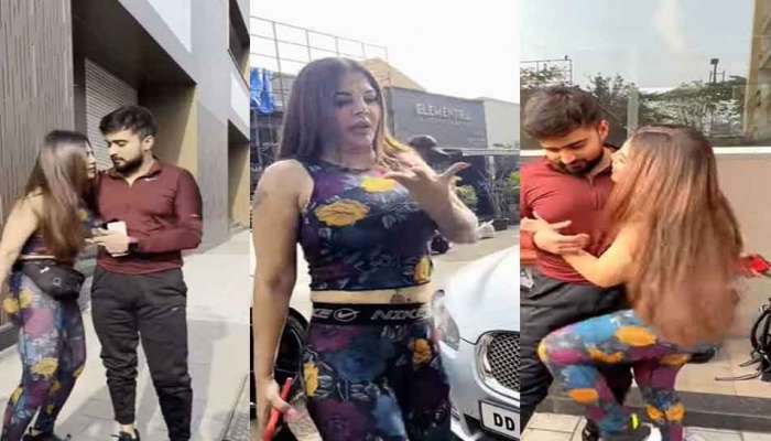 Rakhi Sawant चं कॅमेऱ्यासमोर नियंत्रण सुटलं! बॉयफ्रेंडला खेचलं आणि...