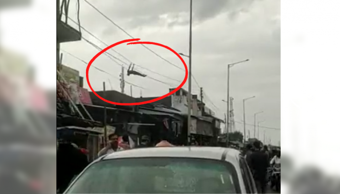 बापरे! पठ्ठ्याची हिंमत तर बघा, विजेच्या तारेला बनवला 'झोका'; काळजाचा ठोका चुकवणारा VIDEO