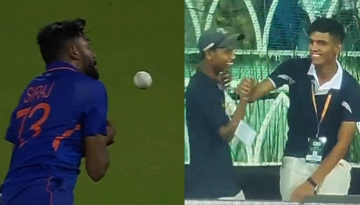Ball Boy Video: सिराजपेक्षा 'बॉल बॉय' भारी! काय अप्रतिम कॅच पकडलाय बघा...