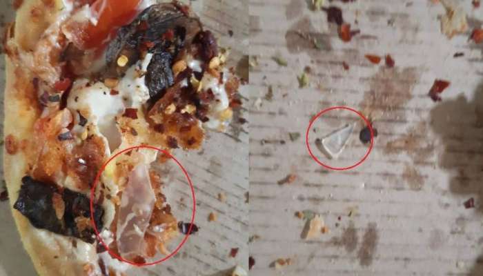 Domino's Pizzaमध्ये सापडले काचेचे तुकडे, फोटो व्हायरल झाल्यानंतर कंपनीने दिलं 'हे' उत्तर