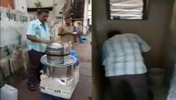 इडली-चटणीसाठी शौचालयातलं पाणी, रस्यावरचं खाताय आधी हा Video बघा
