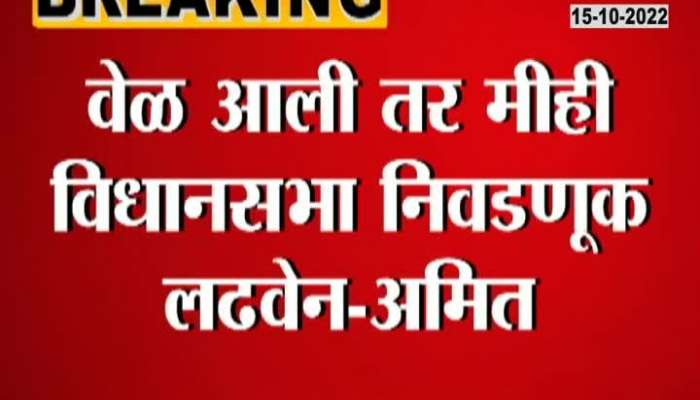 Amit Thackeray Hints On Contesting Vidhan Sabha Election