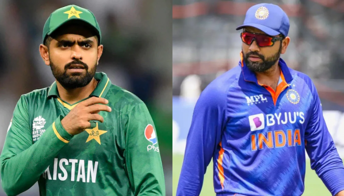 जेव्हा Babar Azam आणि Rohit Sharma समोरासमोर येतात, तेव्हा...; पाहा 'तो' व्हिडीओ