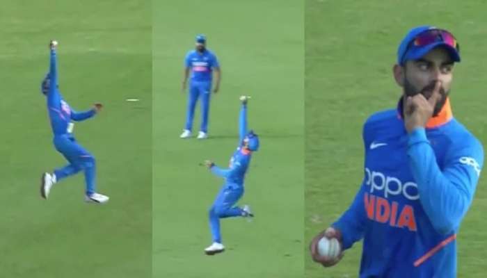 Ind vs Aus : किंग कोहलीची सुपर कॅच, VIDEO आला समोर 