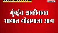 VIDEO । साकीनाका भागात गोदामाला मोठी आग 