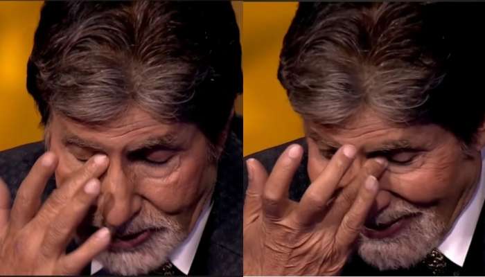 KBC च्या मंचावर घडलं की Amitabh Bachchan यांना अश्रू अनावर, Video Viral