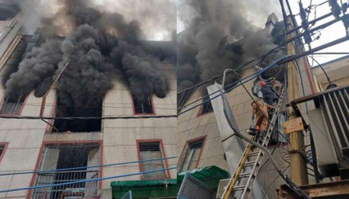 Fire: प्लास्टिक कारखान्याला मोठी आग, काचा तोडून लोकांना काढले बाहेर; दोघांचा मृत्यू