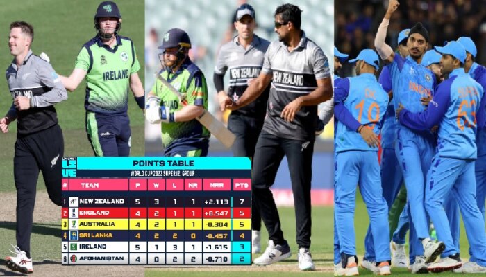 POINTS TABLE: न्यूझीलंडच्या विजयाने भारतीय चाहत्यांना खुशखबर; टीम इंडिया सेमीफायनलमध्ये &#039;या&#039; टीमशी भिडणार