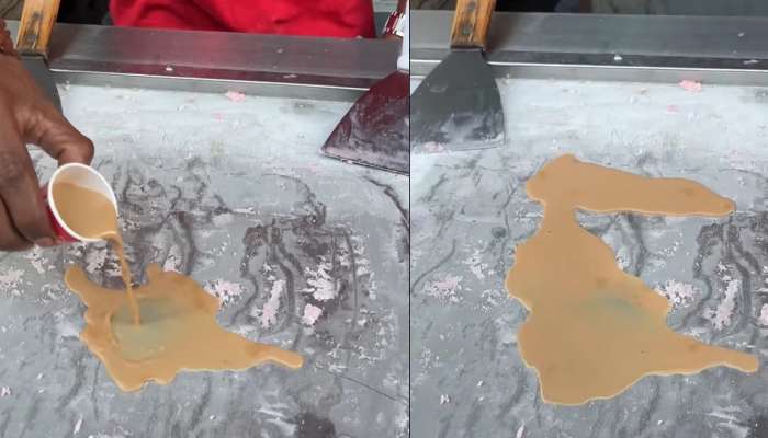 Chai Ice Cream चा व्हिडीओ पाहून यूजर्स संतापले, नरकात मिळेल शिक्षा...; Viral video 