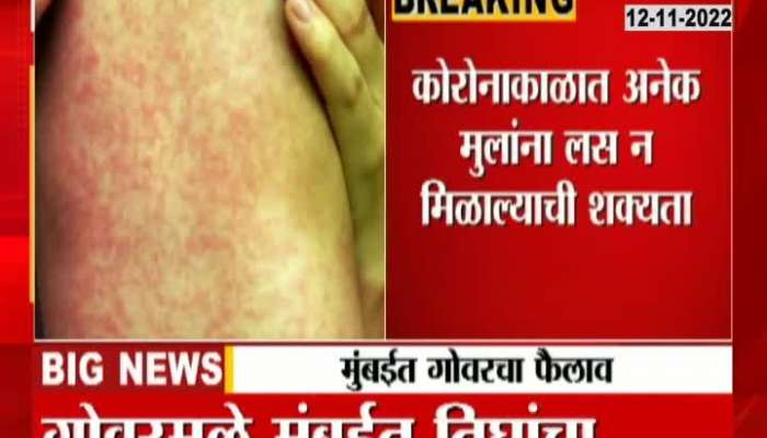 Measles spreading in mumbai threat to many children who have not taken vaccine due to corona