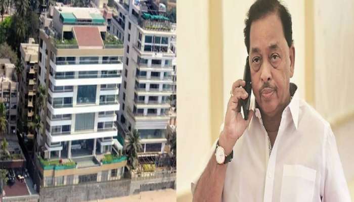 Narayan Rane Bungalow : नारायण राणे यांची अखेर माघार; अधीश बंगल्यातील बेकायदेशीर बांधकाम पाडण्यास सुरुवात