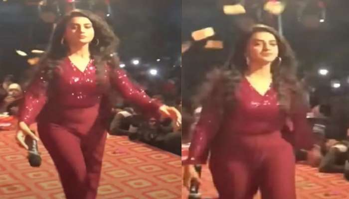 Viral Video : लाइव्ह स्टेज शो मध्ये अभिनेत्रीसोबत गैरवर्तन, Actress वर चक्क उडवल्या नोटा