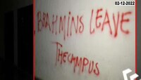 Virus of communalism in JNU! Who painted the walls with communal threats?