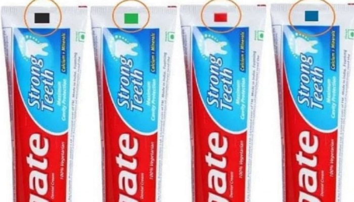 Interesting Fact : Toothpaste च्या ट्यूबवर असणाऱ्या या रंगांचा नेमका अर्थ  काय? 