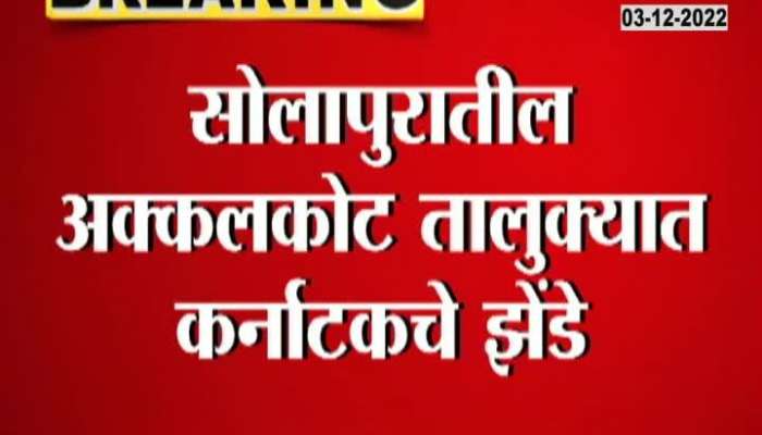 Why did the villagers in Akkalkot hoist the flags of Karnataka state?