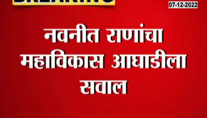 MP Navneet Rana Criticize NCP And Thackeray Camp Over Maharashtra Karnataka Border Dispute