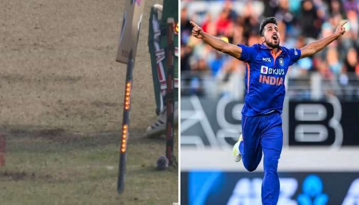 IND Vs BAN 2nd ODI: उमरान मलिकची वेगवान गोलंदाजी, बॅट्समनची दांडीच केली गुल,पाहा VIDEO 