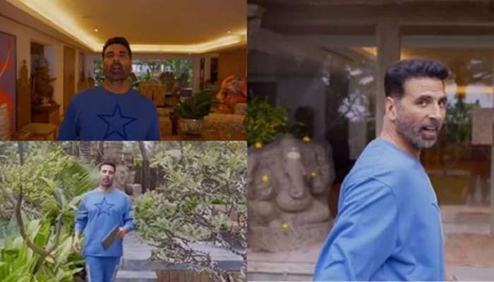 Video : हे घर आहे की राजमहल... खिलाडी Akshay Kumar चं रॉयल घर