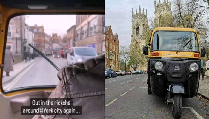 Viral Video : भावाने नादच केला! ब्रिटनच्या रस्त्यावर चालवली रिक्षा, पाहा VIDEO