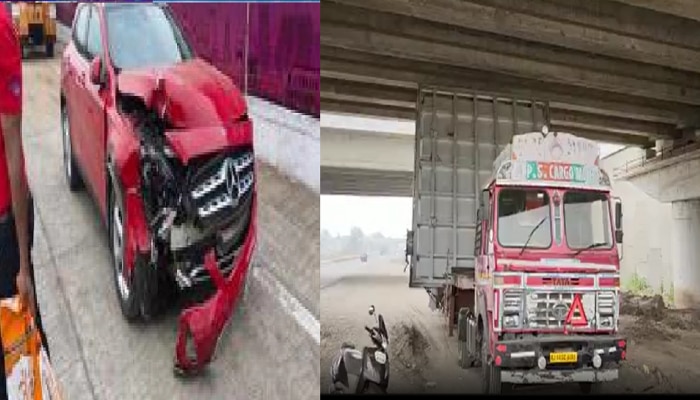 Samruddhi Mahamarga : काल कार अपघात, आज समृद्धी महामार्गावर पुलाखाली अडकला ट्रक