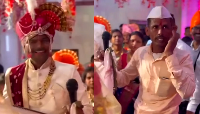 बोंबला! थांबवूका लग्न?, चालू मंगलाष्टकामध्ये भटजीबुवांना अचानक काय झालं? पाहा Video 