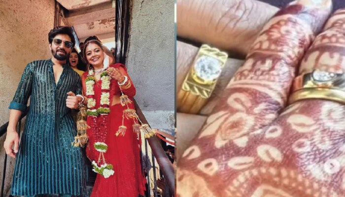 ना गाजावाजा, ना कसला दिखावा; &#039;गोपी बहू&#039;च्या सिक्रेट लग्नाचे पहिले Photo Viral