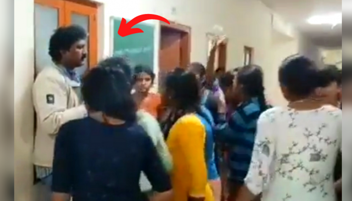 Hostel girls: शाळकरी मुलींनी शिकवला हेडमास्तरला 'धडा', चपलेनं धू-धू धुतलं; नंतर जे काही झालं...पाहा Video