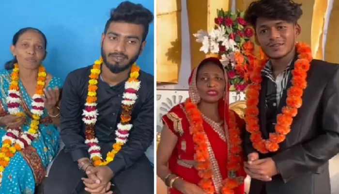Fact Check : 21 वर्षीय तरुणाचं 52 वर्षीय आजीसोबत लग्न, Video मागील सत्य जाणून घ्या