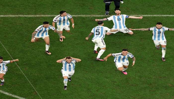 Fifa World Cup जिंकल्यानंतर अर्जेंटिना संघाचा सेलिब्रेशनच Video आला समोर 