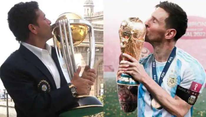 Fifa World Cup : लियोनेल मेस्सी फुटबॉलचा &#039;सचिन तेंडूलकर&#039; ठरला!, दोघांचे &#039;हे&#039; आकडे जुळतात