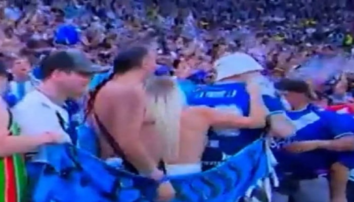 Video : Messi च्या थरारक विजयानंतर अर्जेंटिनाची फॅन झाली Topless आणि आता...