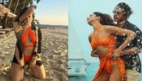 Deepika Padukone नंतर या अभिनेत्रीनं परिधान केली भगव्या रंगाची बिकीनी, फोटो Viral 