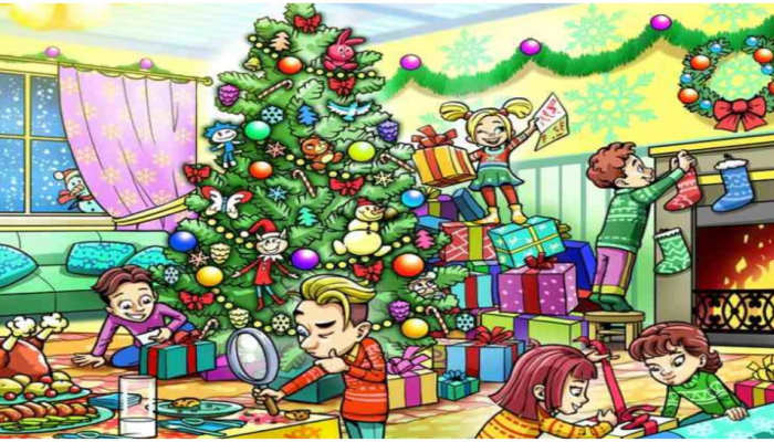 Optical Illusion : 'या' फोटोत लपलेले Santa Claus शोधून दाखवा, तुमच्याकडे 15 सेकंदाची वेळ 