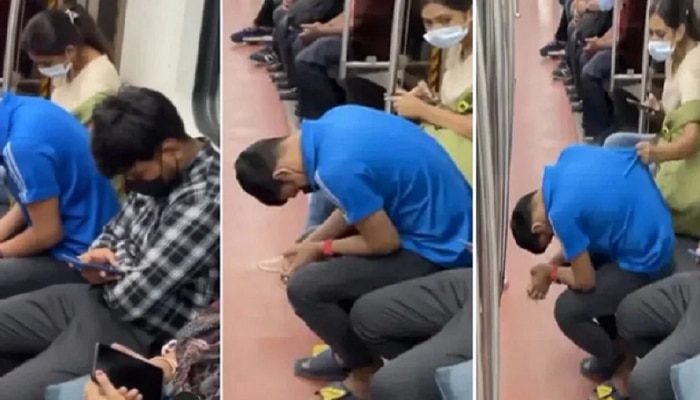 Video : Mumbai मेट्रोमध्ये तरुणाचा लागला डोळा आणि त्याचा सोबत तरुणीने केलं असं कृत्य