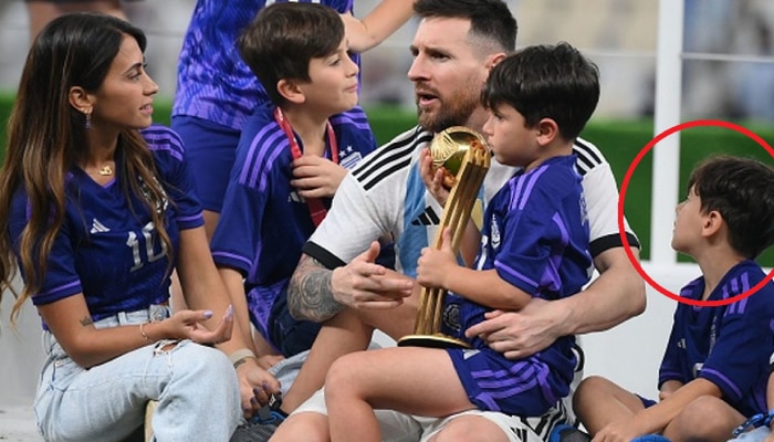 Lionel Messi ने जग जिंकलं पण... स्वत:च्या मुलाबरोबर असं का वागला? Video होतोय व्हायरल