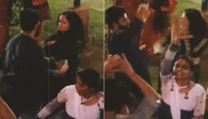 Video : भर कार्यक्रमात पती पत्नी करत होती डान्स, पण &#039;त्या&#039; तरुणीचं  KISS कॅमेऱ्यात झालं कैद