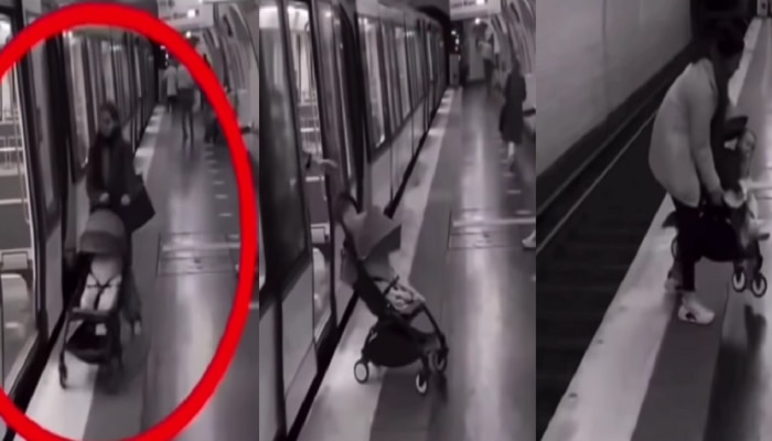 Video : आई Train मध्ये चढली आणि बाळ राहिलं प्लॅटफॉर्मवर अन् मग...