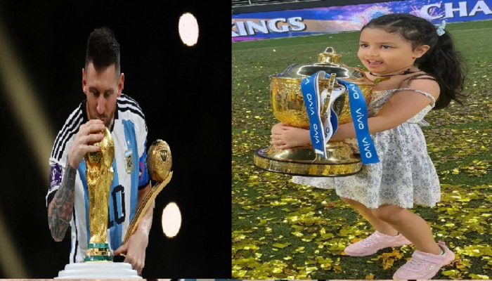 Ziva Dhoni: एमएस धोणीच्या मुलीला थेट Lionel Messi कडून ख्रिमसमचं सरप्राईज गिफ्ट, साक्षीने शेअर केला फोटो