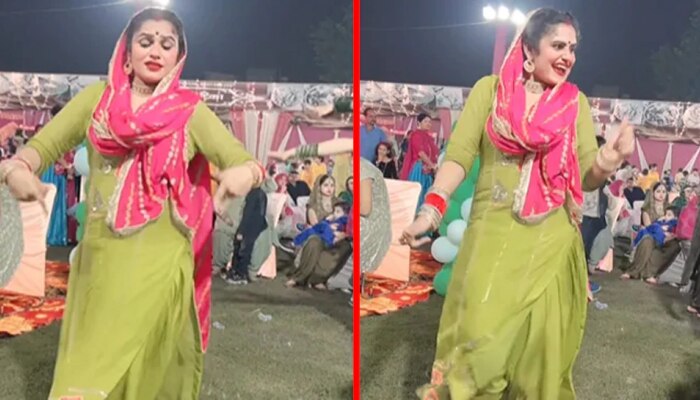 Viral dance video : हरयाणवी भाबीचा डान्स पाहून सगळेच घायाळ...व्हिडिओची एकच चर्चा 