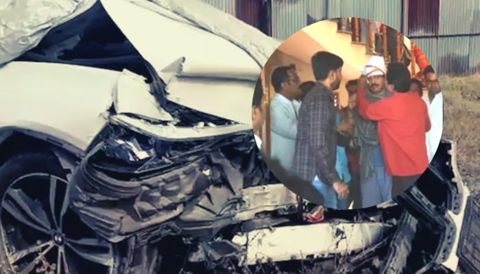 Dhananjay Munde Accident : गाडीचा चक्काचूर, बोनेटही झालं डॅमेज... धनंजय मुंडेंच्या कारचा Video समोर!