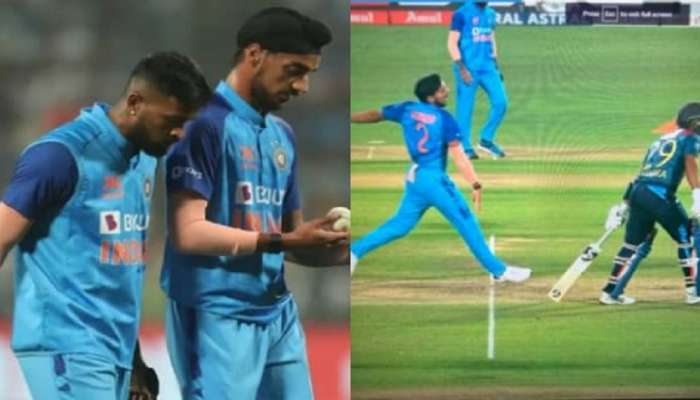 Ind vs Sl : अर्शदीपच्या नो बॉलवर कर्णधार Hardik Pandya संतापला, मैदानावरचा VIDEO व्हायरल 