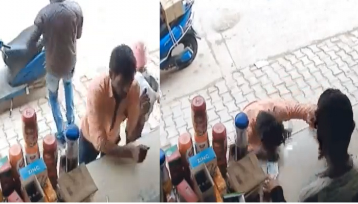VIDEO : मेडिकल स्टोअरमध्ये औषध घेत असतानाच यमराजाने गाठलं
