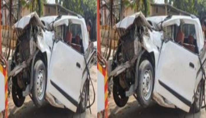 खड्डा चुकवण्याचा नादात गेला तिघांचा जीव; मुंबई - अहमदाबाद महामार्गावर भीषण अपघात