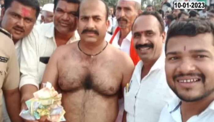 Wrestling Match in Beed Jatra policeman deploy for security of wrestling match and won