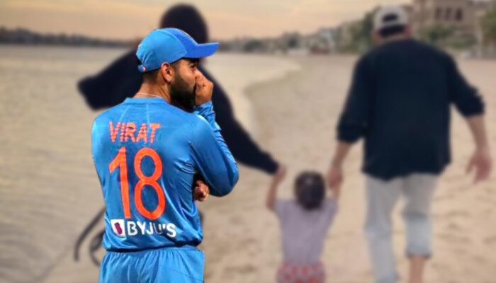 Virat Kohli : &#039;फक्त तुझेच आभार मानतोय....&#039;; पत्नी- लेकीसोबतचे क्षण पाहून विराट कोहली भावूक 