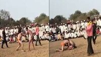 हुप्पा हुय्या! जत्रेत बंदोबस्तासाठी आला, वर्दी काढून मैदानात शिरला..
