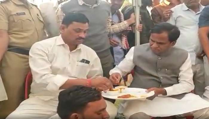 Maharashtra Politics: हे असं फक्त राजकारणातचं घडू शकतं; खासदार आणि आमदार एकाच ताटात जेवले