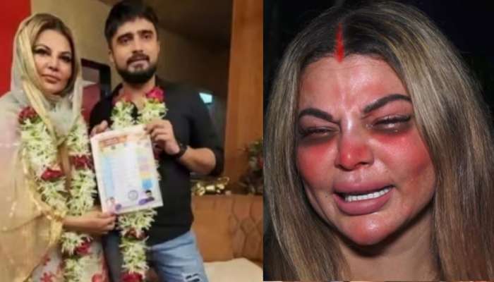 Rakhi Sawant Marriage : माझं लग्नच झालं नाहीये; राखी सावंत नं लग्नाचे फोटो शेअर करताच बॉयफ्रेंडनं फिरवली पाठ