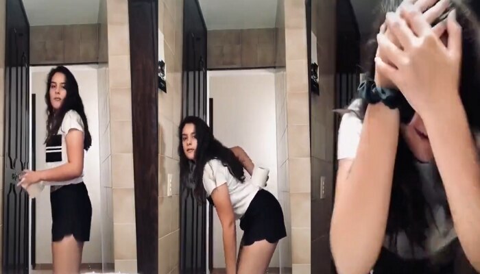 VIDEO :  तरुणी बाथरुममध्ये करायला गेली नको ते कृत्य अन् मग..., Video Viral 